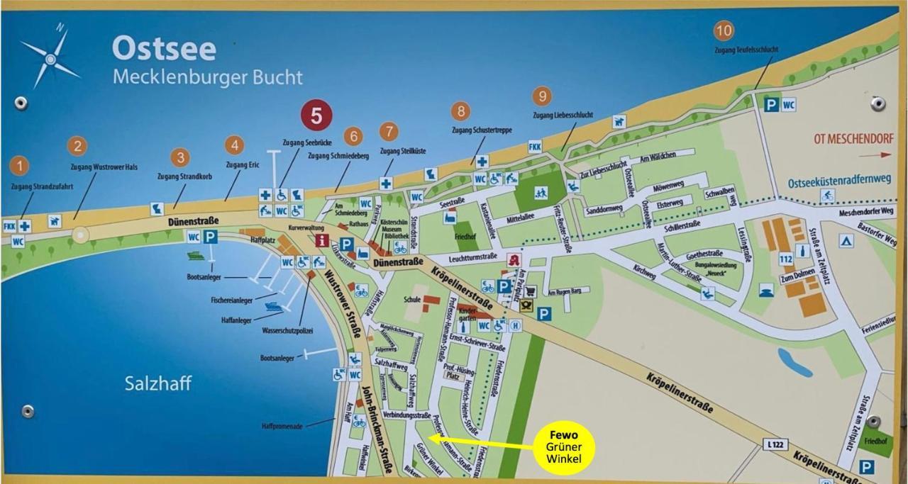 Top Ferienwohnung In Rerik - Nahe Salzhaff & Ostsee - Mit Gartenterrasse Eksteriør billede